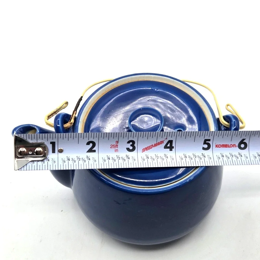 Cobalt‎ Blue Teapot with Matching 4 cups
